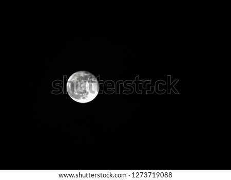 The Moon at night 