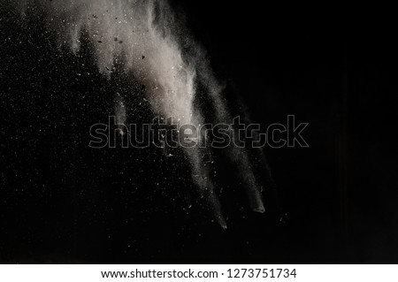 Falling Ashes and Debris in Air Isolated Royalty-Free Stock Photo #1273751734
