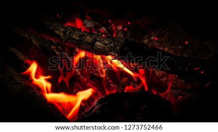 Campfire - Red Orange