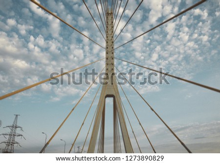 Abstract architectural features, bridge close-up