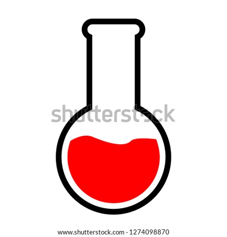 tube test isolated icon vector illustration