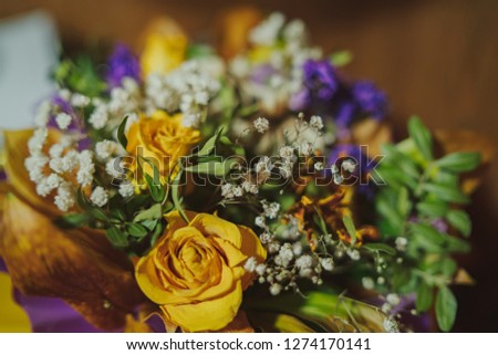 bouquet of dry flowers colorful color mix flower