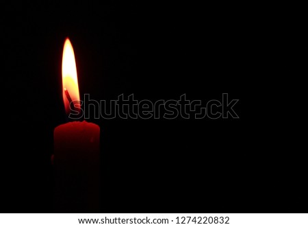 Candle light. Burning candle background for text quotes etc