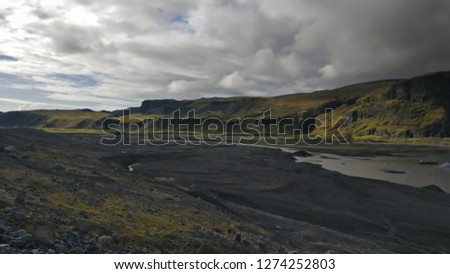 Iceland river in autumn