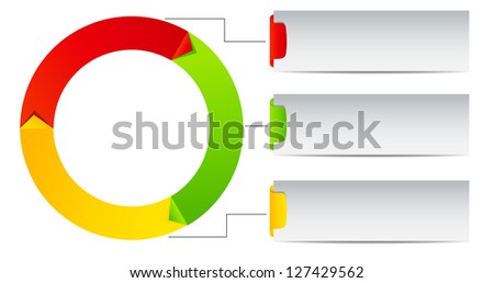 Concept of colorful Time Wheel  Raster version   illustration