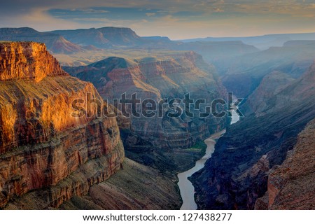 Sunset at Toroweap, Grand Canyon National Park, Arizona Royalty-Free Stock Photo #127438277