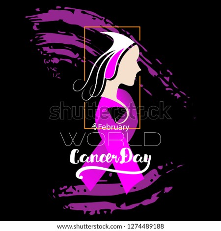 illustration design vector world cancer day