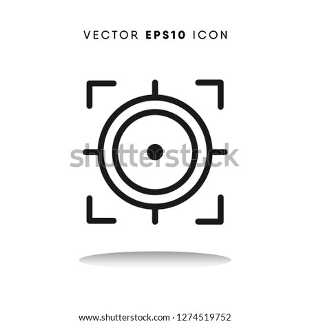 Focus vector icon