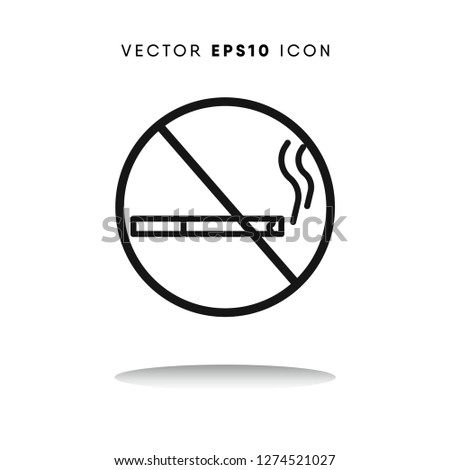 No smoking vector icon
