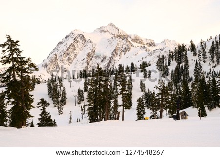 Mount Shuksan in Winter 