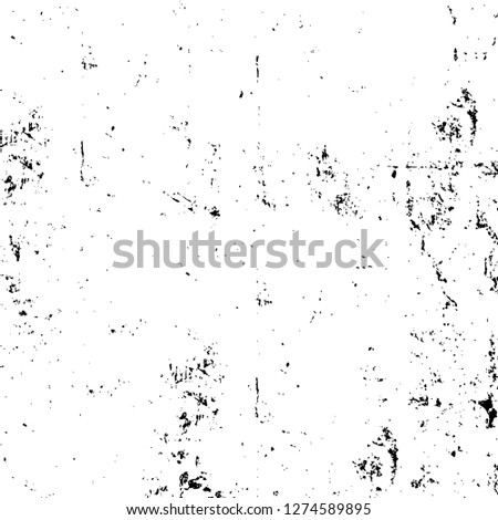 Vector grunge overlay texture. Black and white background. Abstract monochrome image includes a faded effect in dark tones
