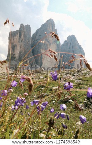A Hike on the Panorama trail around the 3 zines rocks in the dolomites alps