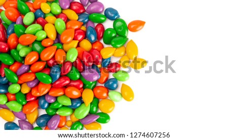 Chocolate Covered Sunflower Seeds with Rainbow Candy Shells