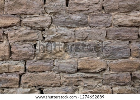 Rocky walls, old and broken