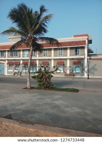 Nice view of an Hotel in Pondicherry