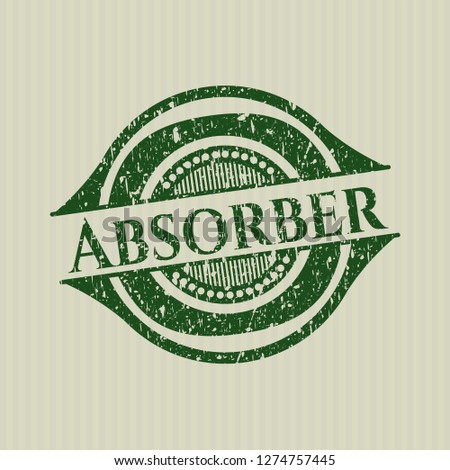 Green Absorber distressed rubber grunge stamp