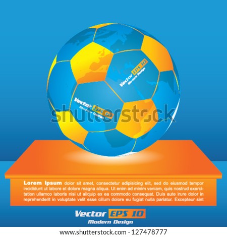 Vector modern football brochure design