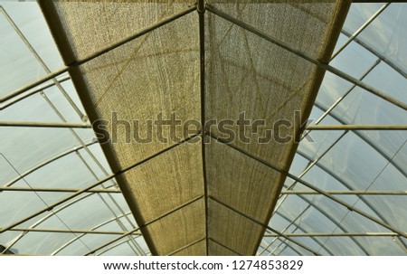 Amazing steel frame interior roof view 