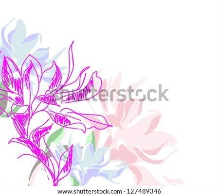 vector  Flower background for design