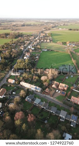 Suffolk village drone pictures