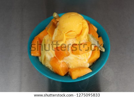 mango shaved ice