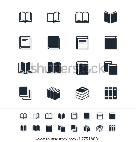 Book icons Royalty-Free Stock Photo #127518881