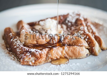 French Toast with Syrup Royalty-Free Stock Photo #1275294166