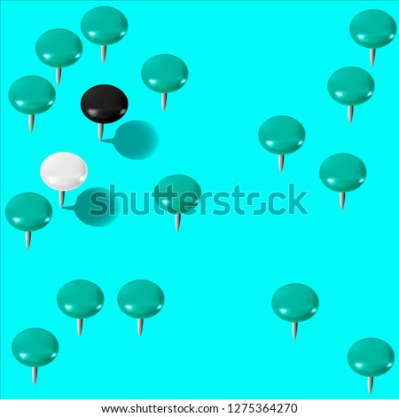Colored buttons on a turquoise background.