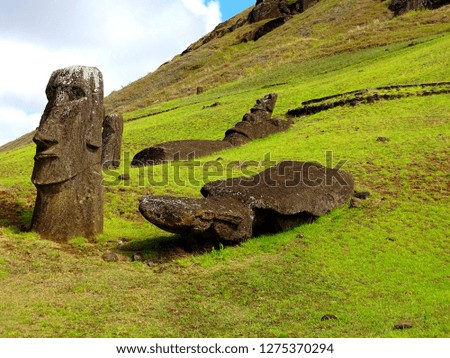 South America, Chile, Archipelago Polynesia, Easter Island