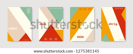 Technology cover design. Minimal vector geometric. Shapes patterns. Triangle design template. Pastel, pink, gold, white, bright business concept. Colorful set of vector. Cool technology cover design.