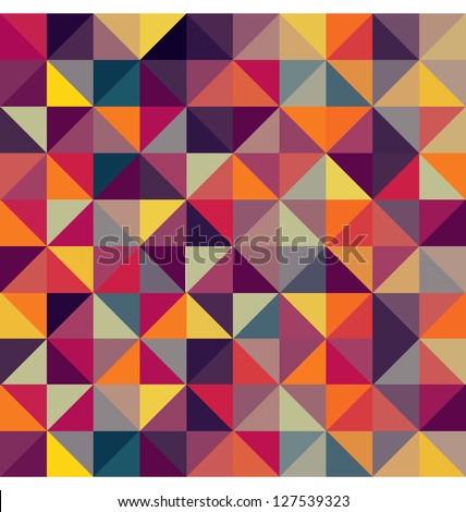 COLORFUL GEOMETRIC PATTERN. Triangle print design. For textile fabrics, wallpapers, background, warping paper, backdrop etc. Royalty-Free Stock Photo #127539323