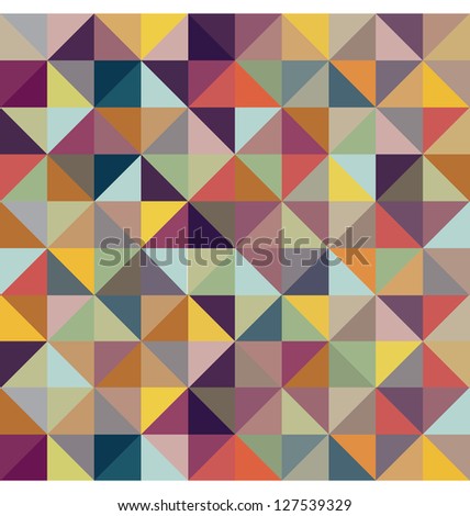 COLORFUL GEOMETRIC PATTERN. Triangle print design. For textile fabrics, wallpapers, background, warping paper, backdrop etc. Royalty-Free Stock Photo #127539329