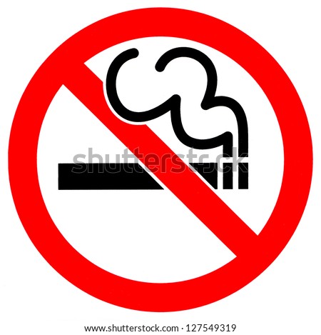 A 'No Smoking' Sign.