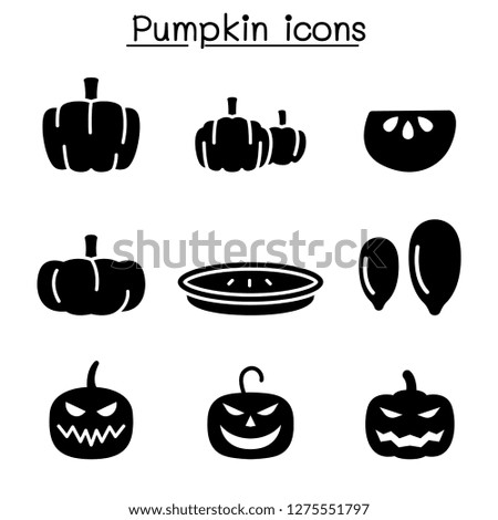 Pumpkin icon set 