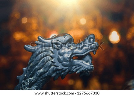 Happy Chinese New Year New Year greeting card 2019 blurred background