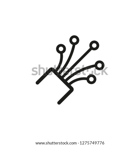 Fiber optic cable icon flat trendy Royalty-Free Stock Photo #1275749776