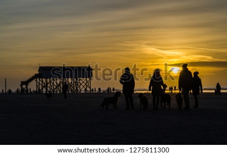 Silhouettes by the sea