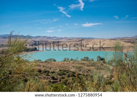 Phenomenal lake near Caminito del Rey. Spain, Andalusia