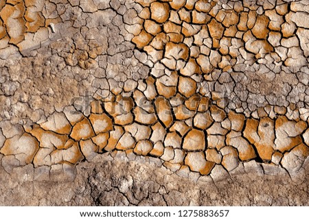 Mud cracketated, Hyden Rock, Western Australia, Australia