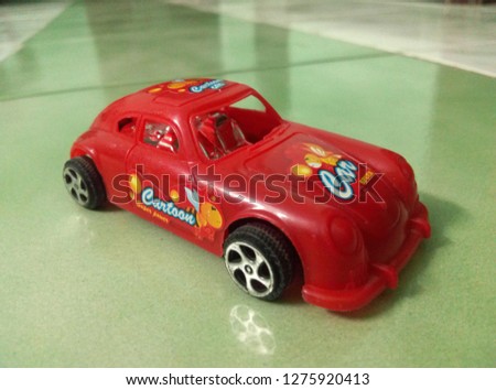 Cartoon red car 