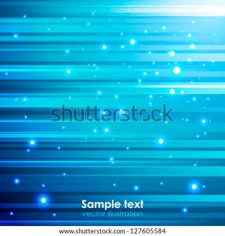 High tech blue light effect background. Vector illustration for your business presentations.
