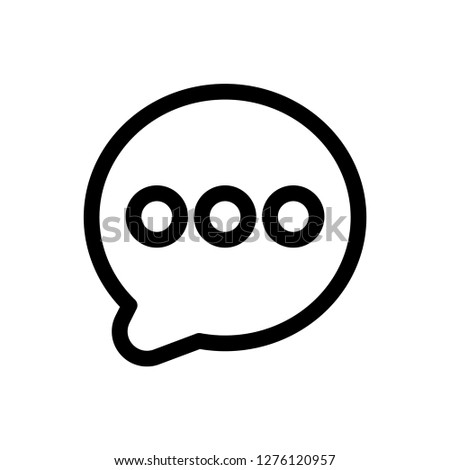 Chat Message Line Icon