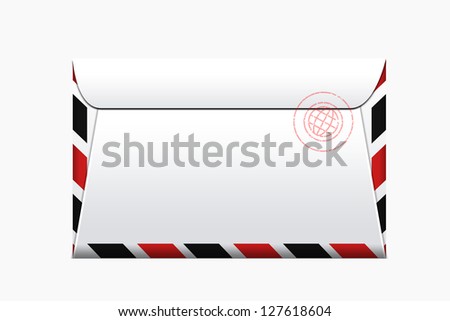 envelope on a white background