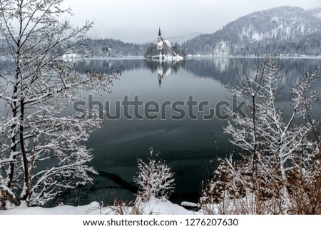 Lake Bled Winter, Slovenia