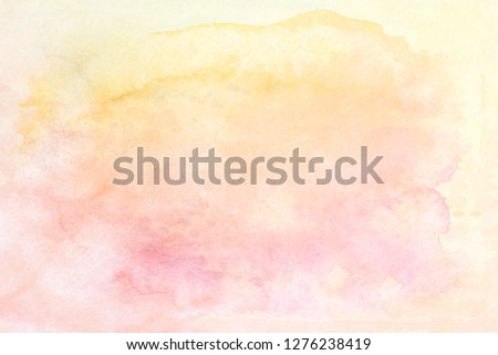 Blank Abstract light watercolor paper background with space for copy space.