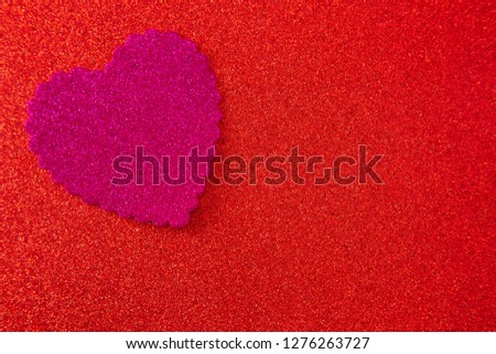 Simple Background with a Glittery Love Heart Pefect for Adding a Message 