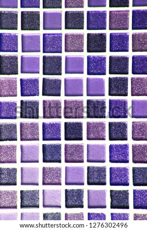 abstract purple square pixel mosaic wall background and texture