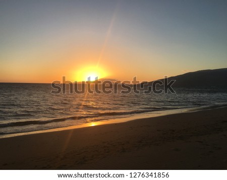 Sunset on Sugar Beach