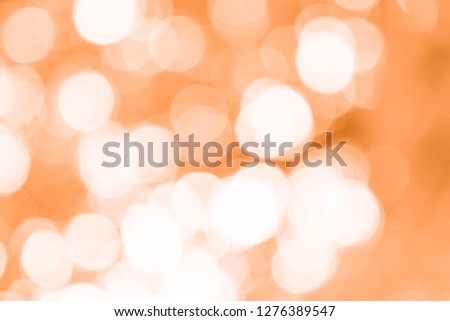 Abstract orange light bokeh