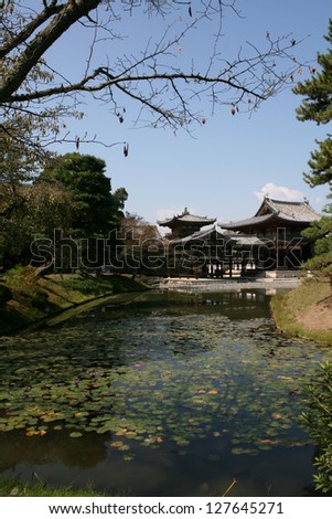 Byodoin ancient buddhist temple in Uji, near Kyoto in Japan, a unesco world heritage site